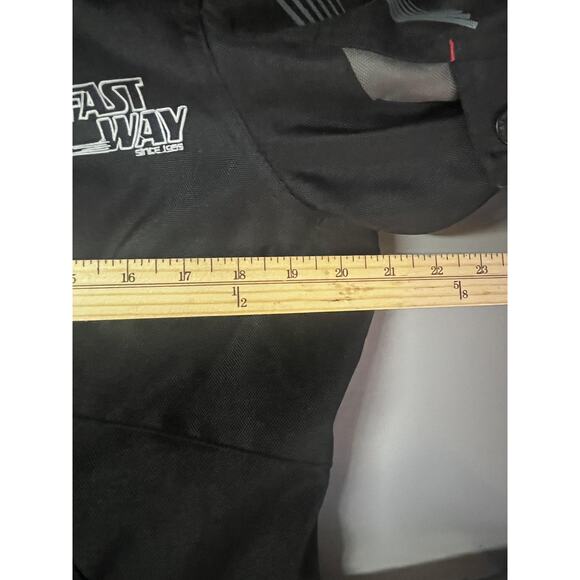 Fastway Motorcycle Jacket Mens Small Black Touring Armor Reflective CE EN1621 - Picture 14 of 16